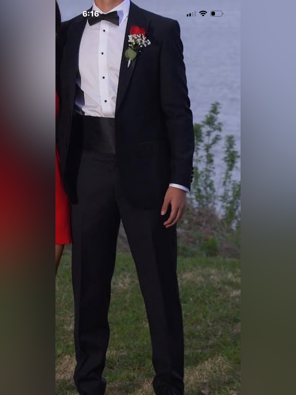 Zanetti tuxedo 40R, Alton Lane pants, tuxedo shirt